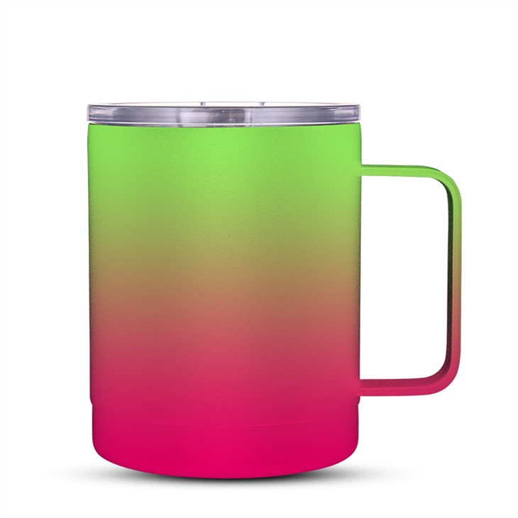 Mwg thermos dur gwrthstaen gyda handlen